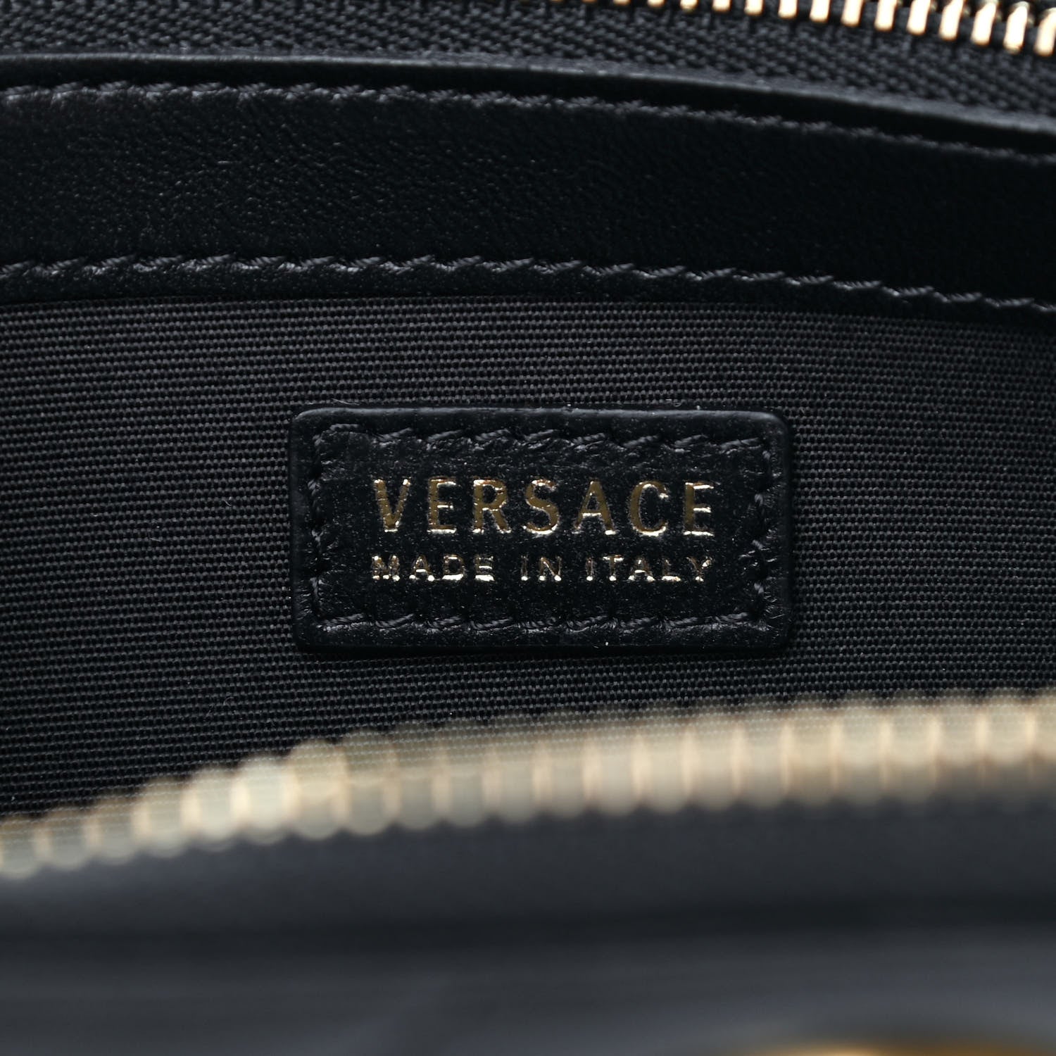 Versace Nappa Quilted Icon Studded Zip Around Wallet Black 5 of 5