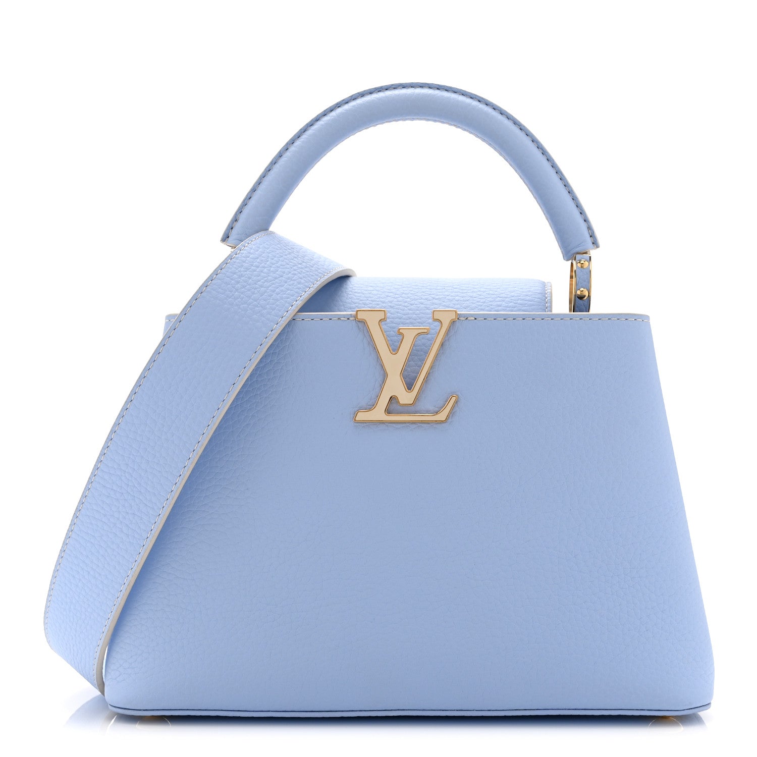 Louis Vuitton Taurillon MiniMe Capucines BB Candy Blue 1 of 11