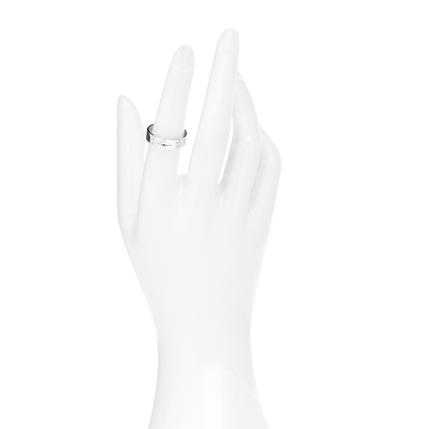 18K White Gold Diamond PM Kelly Ring 54 6.75