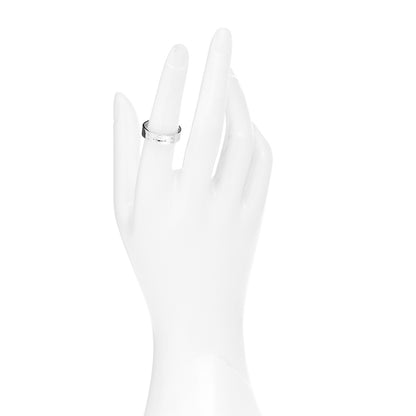 Hermes 18K White Gold Diamond PM Kelly Ring 54 6.75 2 of 5