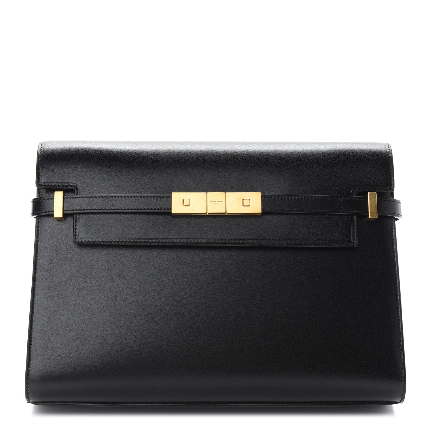 Saint Laurent Smooth Calfskin Manhattan Shoulder Bag Black 1 of 8