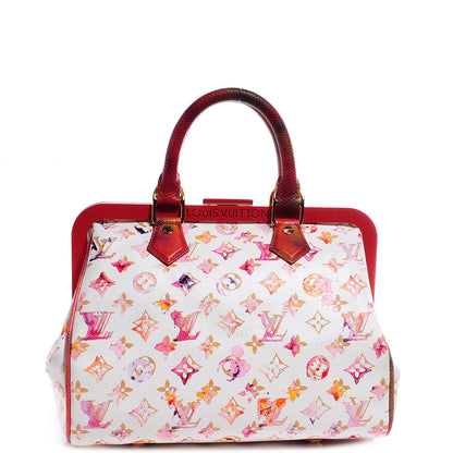 Louis Vuitton Watercolor Aquarelle Frame Speedy White 1 of 7
