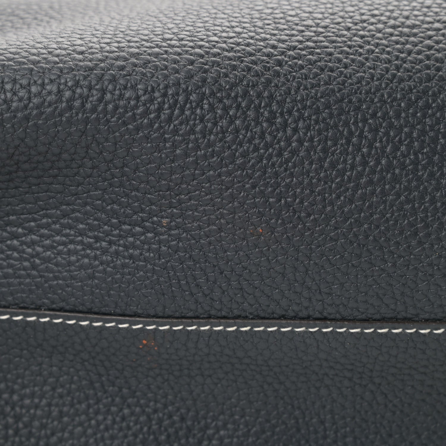 Hermes Taurillon Clemence Double Sens 36 Reversible Tote Bleu Lin Bleu Obscur 16 of 16
