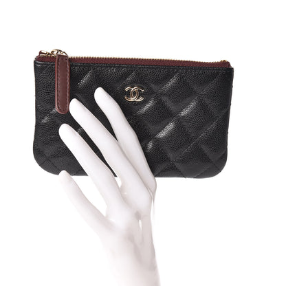 Chanel Caviar Quilted Small Cosmetic Case Black 2 of 8