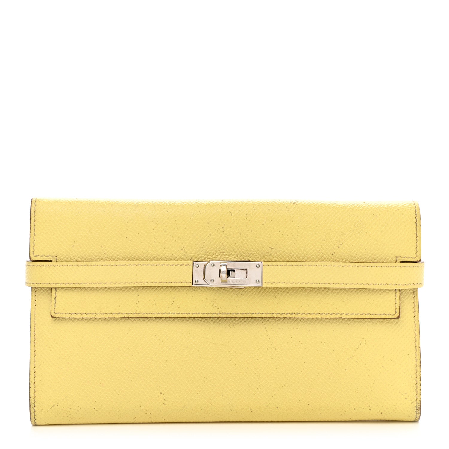 Hermes Epsom Kelly Longue Wallet Soufre 1 of 14