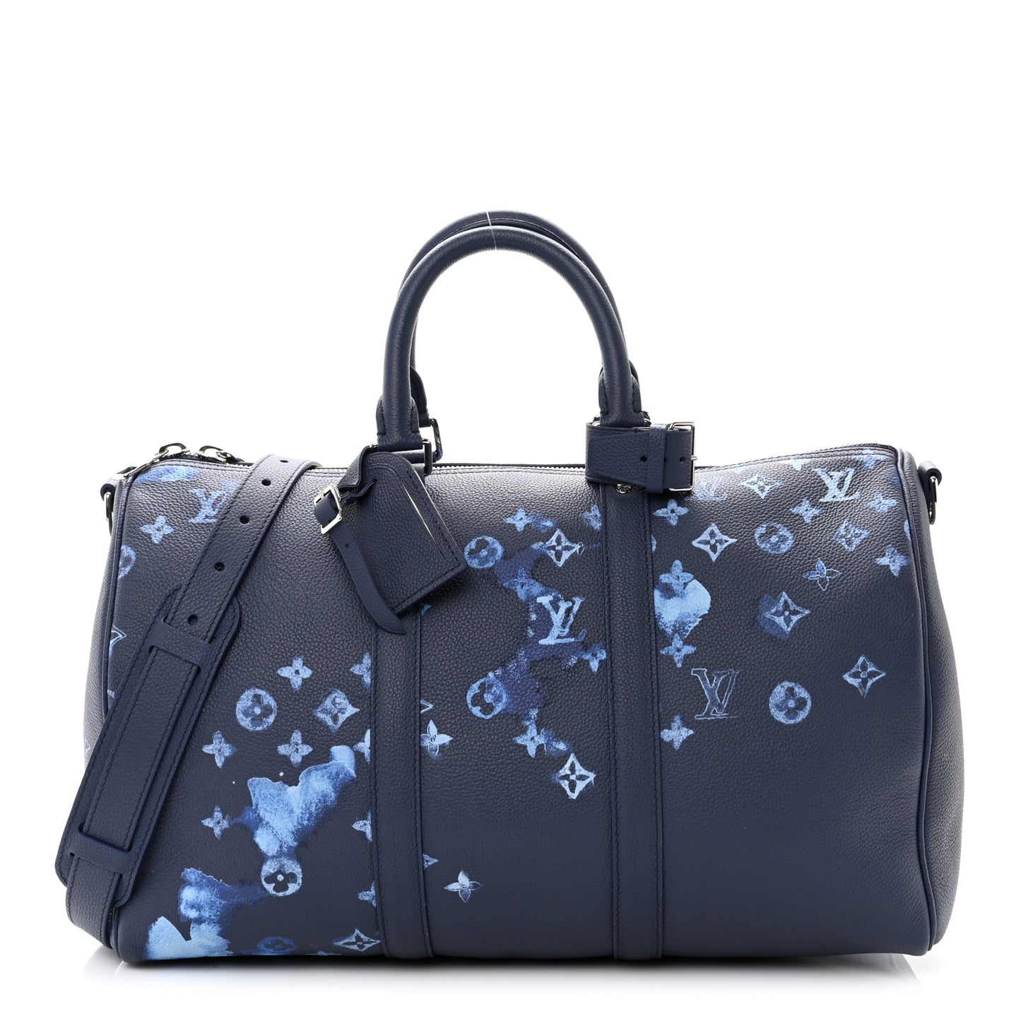 Monogram Ink Watercolor Keepall Bandouliere 40 Blue