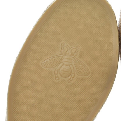 Gucci Canvas Miro Soft Calfskin Logo Mens Espadrilles 5 Greggio Cuir 7 of 10