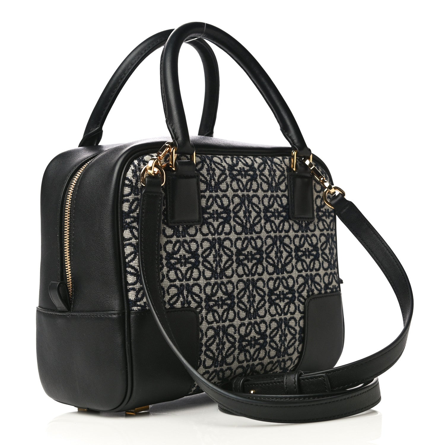 Loewe Jacquard Anagram Calfskin Amazona 19 Black Navy 6 of 17
