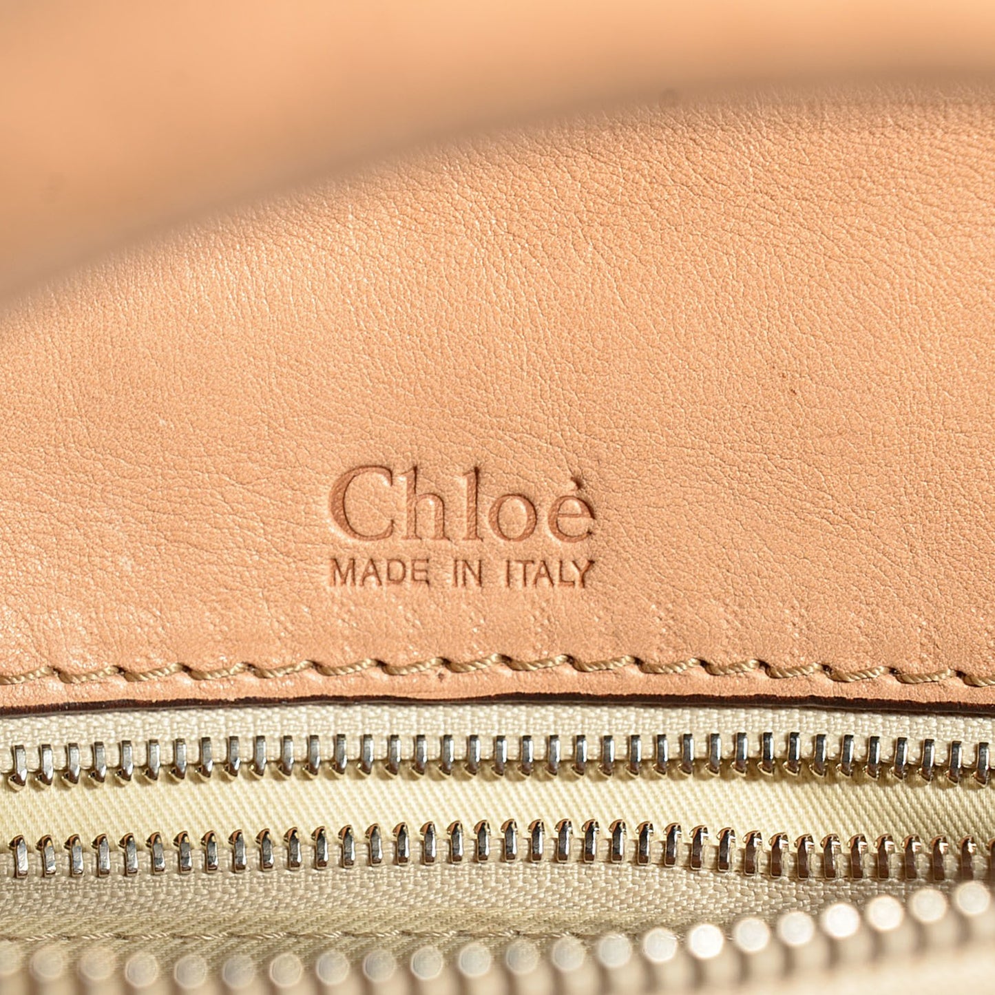 Calfskin Edith Satchel Beige