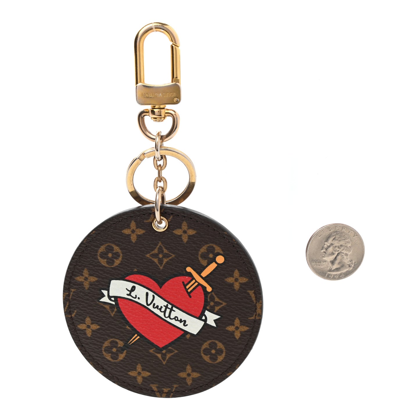 Monogram Stories Bag Charm Key Holder