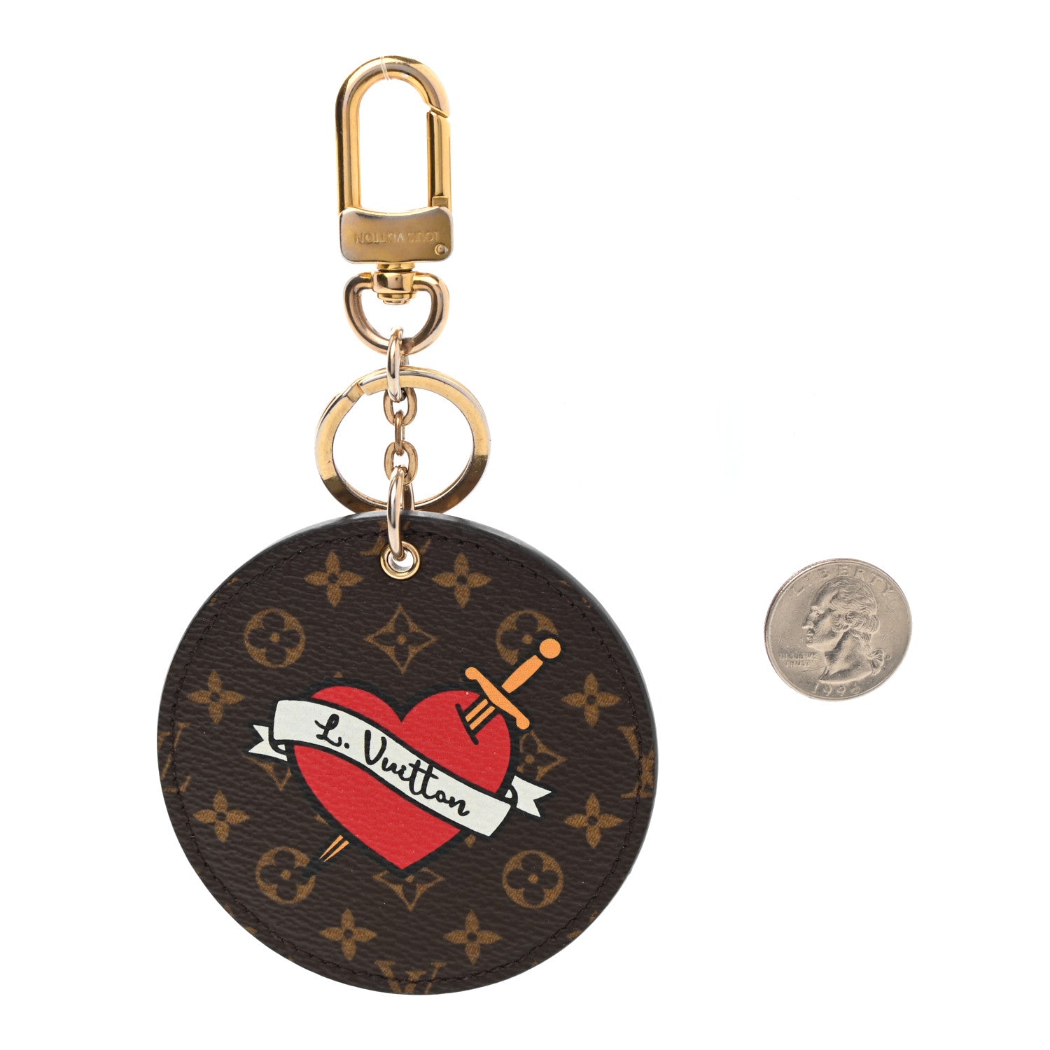 Louis Vuitton Monogram Stories Bag Charm Key Holder 2 of 3