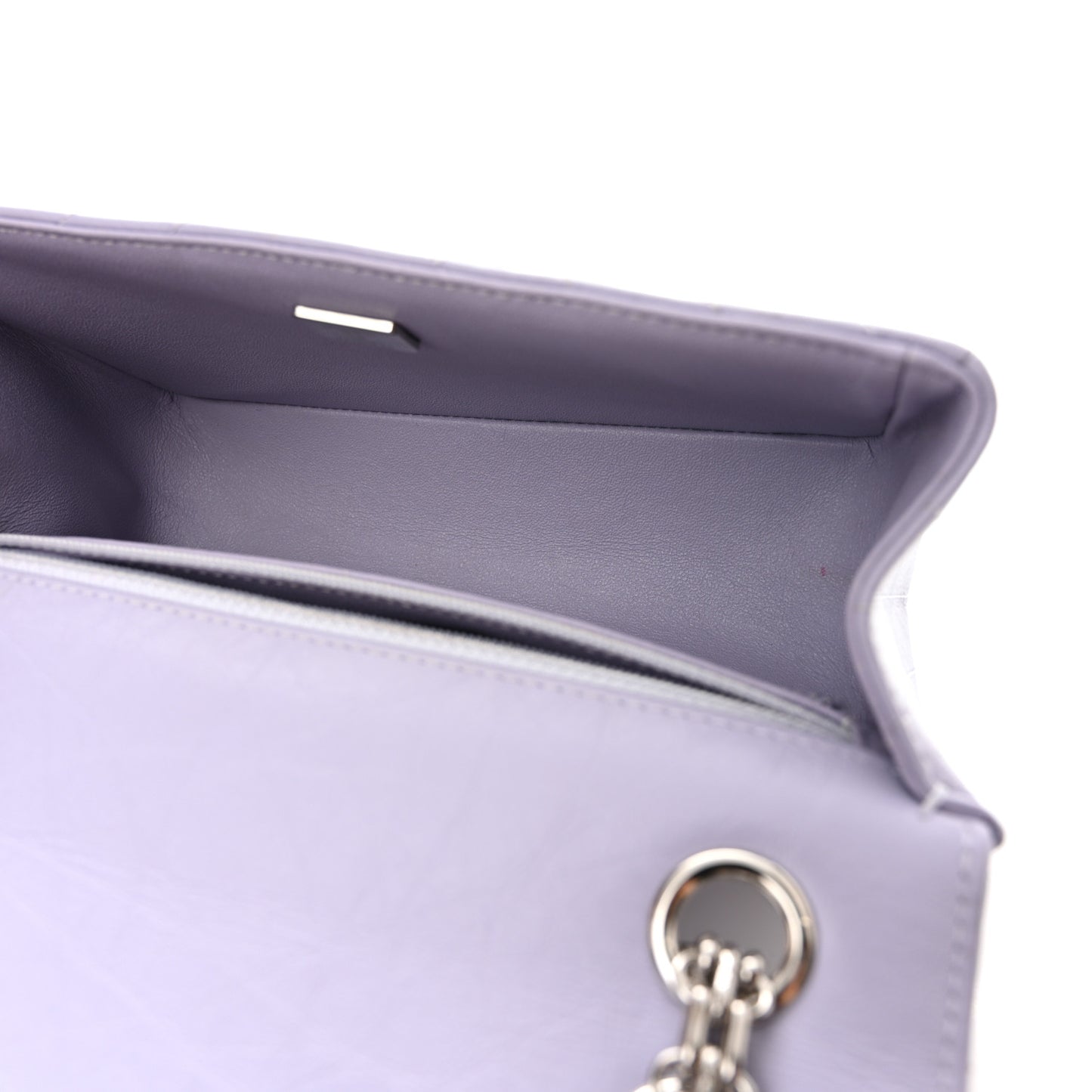 Aged Calfskin Chevron Quilted 2.55 Reissue Mini Flap Light Purple