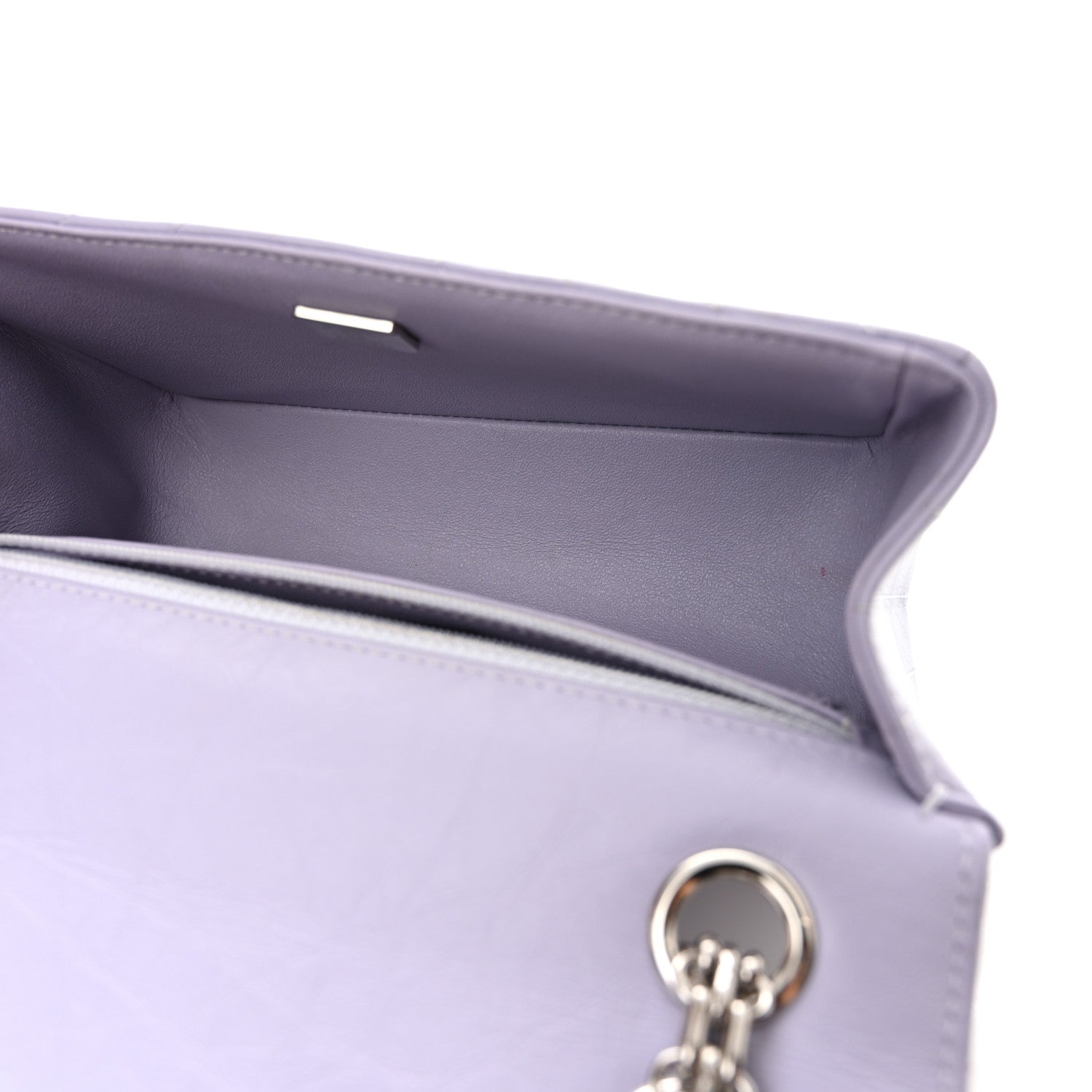 Chanel Aged Calfskin Chevron Quilted 2.55 Reissue Mini Flap Light Purple 5 of 13
