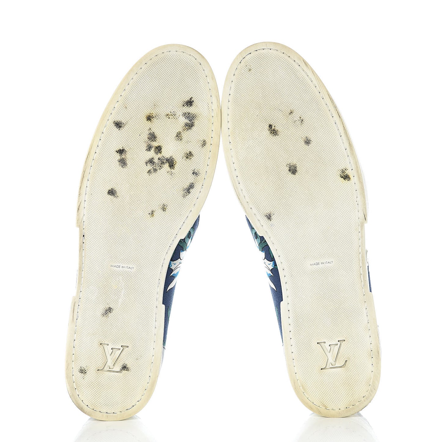 Canvas Printed Match-Up Slip On Sneakers 12 Blue