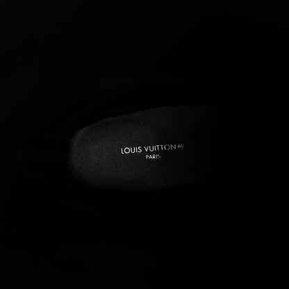 Louis Vuitton Canvas Calfskin Territory Flat High Ranger Boots 37 Khaki 7 of 10