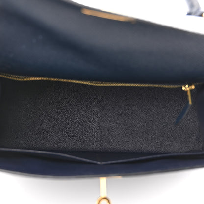 Hermes Epsom Kelly Sellier 28 Bleu Indigo 5 of 11