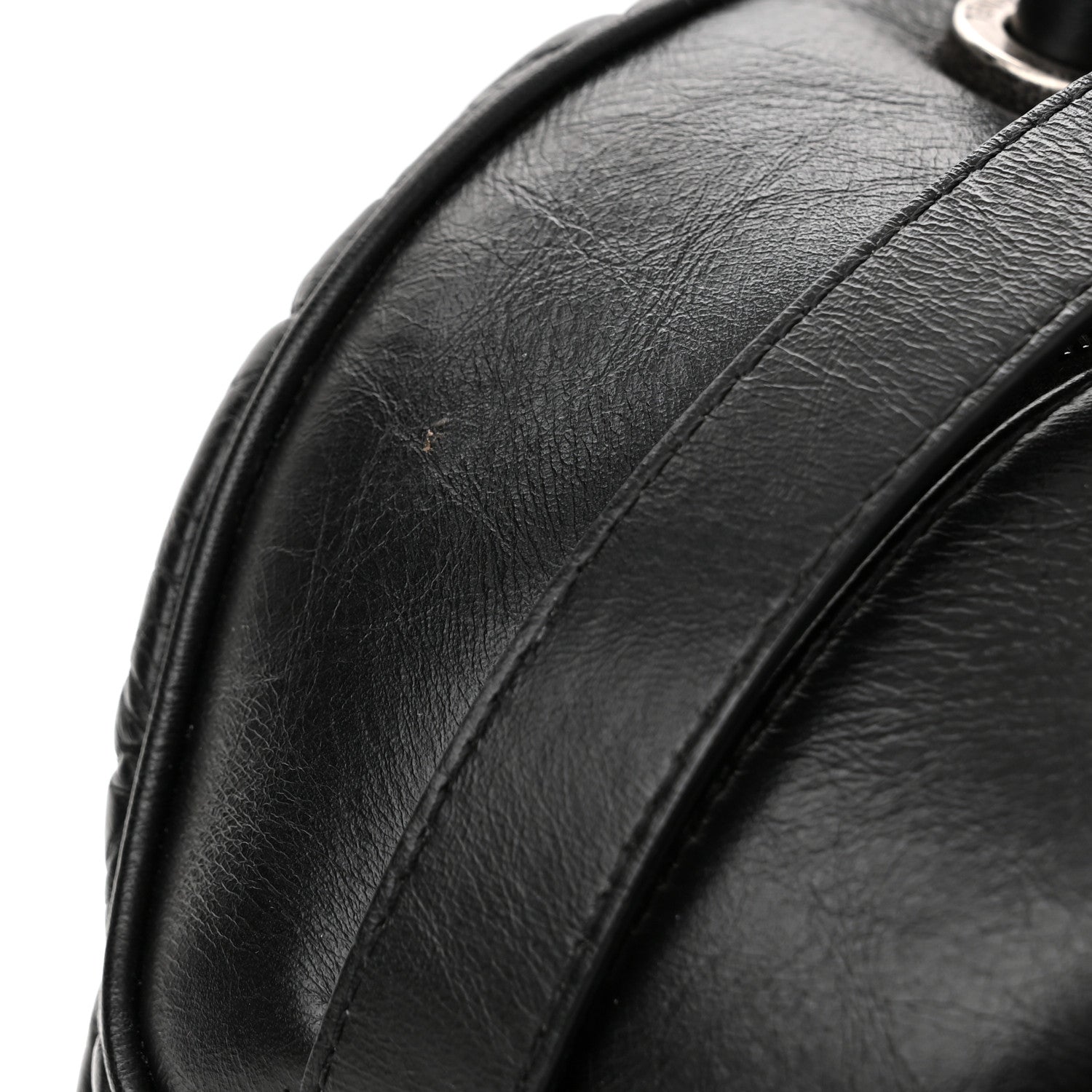 Chanel Aged Calfskin Small Bowling Bag Black 12 of 12
