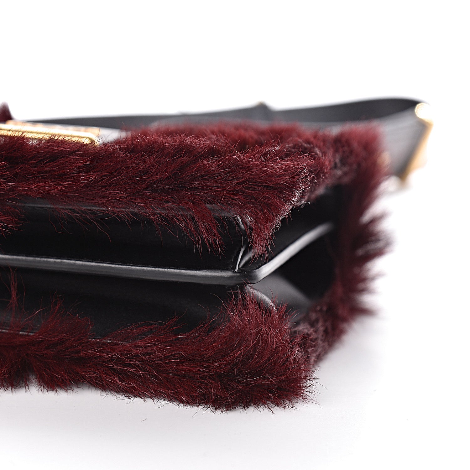 Prada Calf Hair City Calfskin Cahier Bag Granato Black 8 of 9