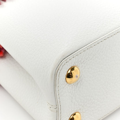 Louis Vuitton Hanami Taurillon Capucines BB White Multicolor 12 of 14
