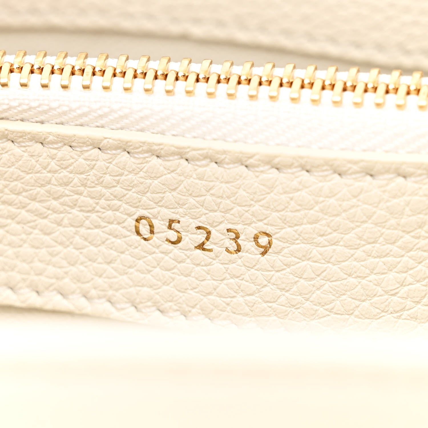 Celine Grained Calfskin Small 16 Top Handle Bag White 9 of 16
