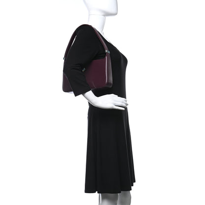 Burberry Smooth Calfskin TB Shoulder Bag Deep Maroon 2 of 10