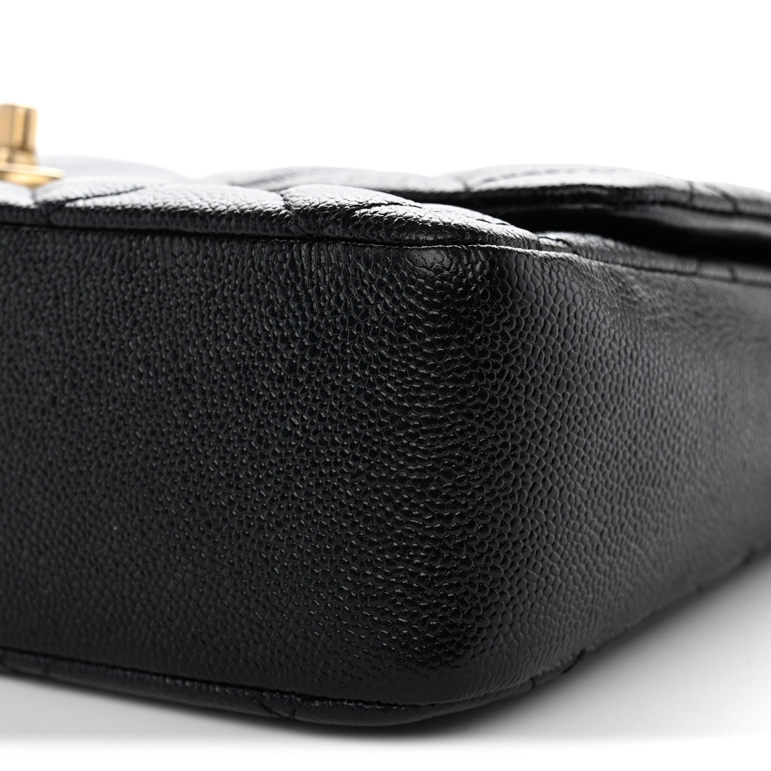 Chanel Shiny Caviar Quilted Large Chain Melody Flap Black 10 of 12