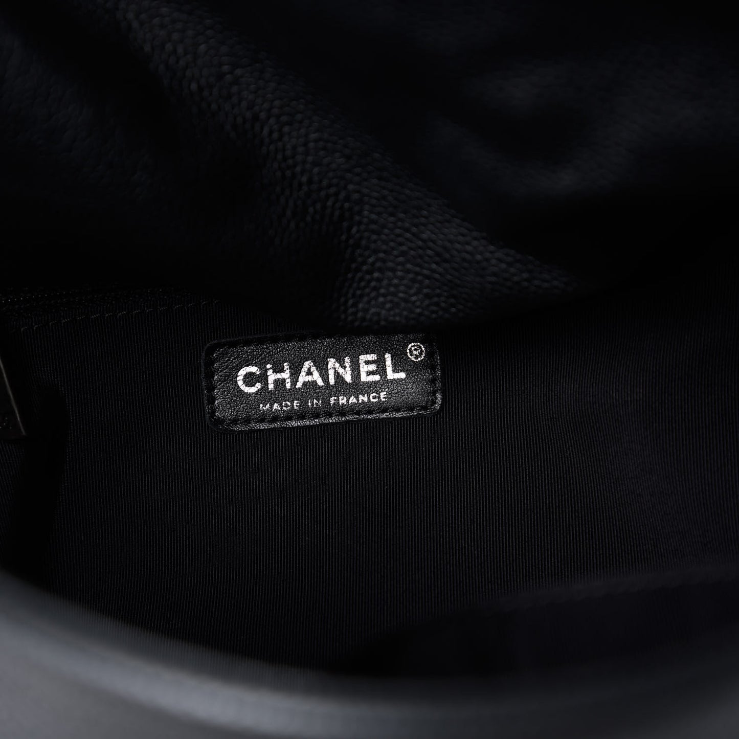 Caviar 31 Flap Shoulder Bag Black