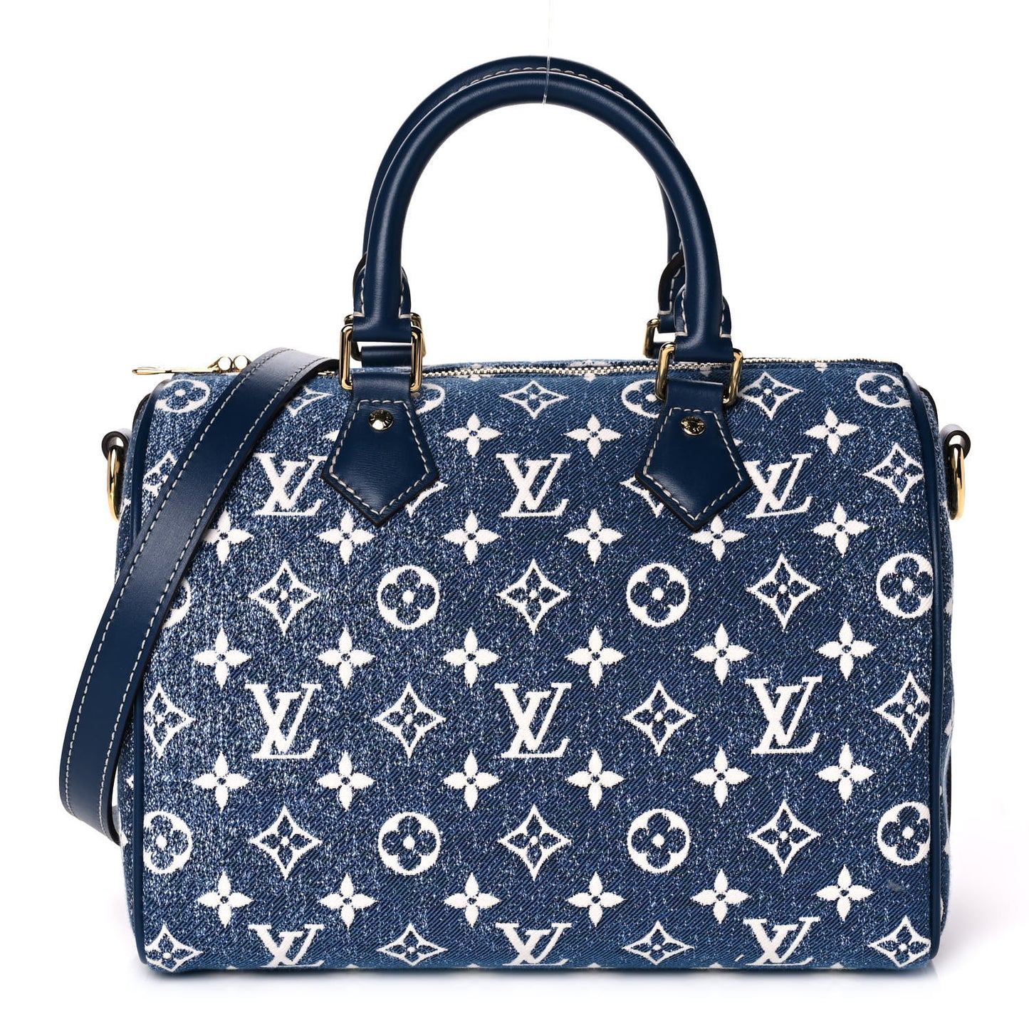 Monogram Jacquard Denim Speedy Bandouliere 25 Bleu