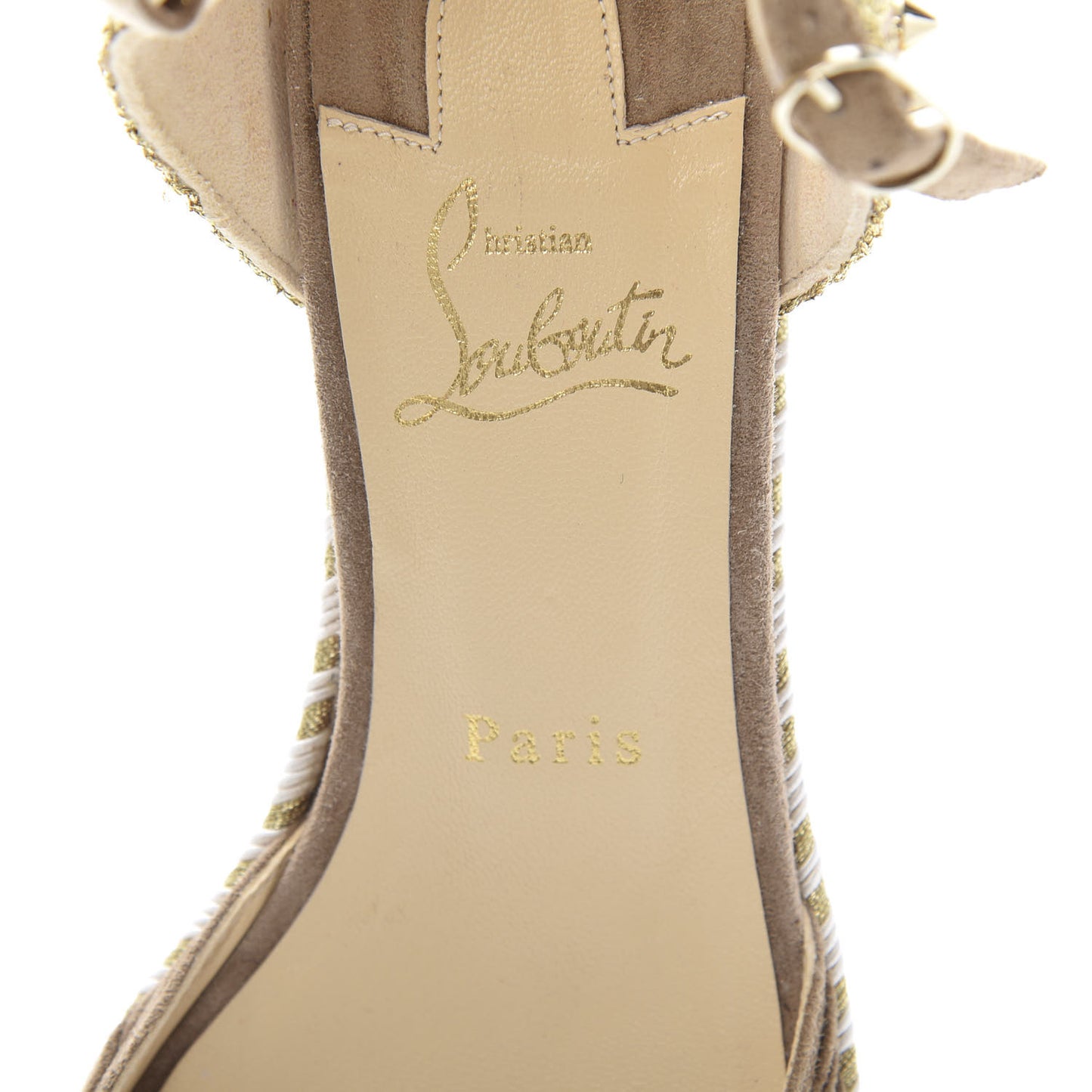 Suede Studded Madcarina Platform Sandals 40 Cappuccino