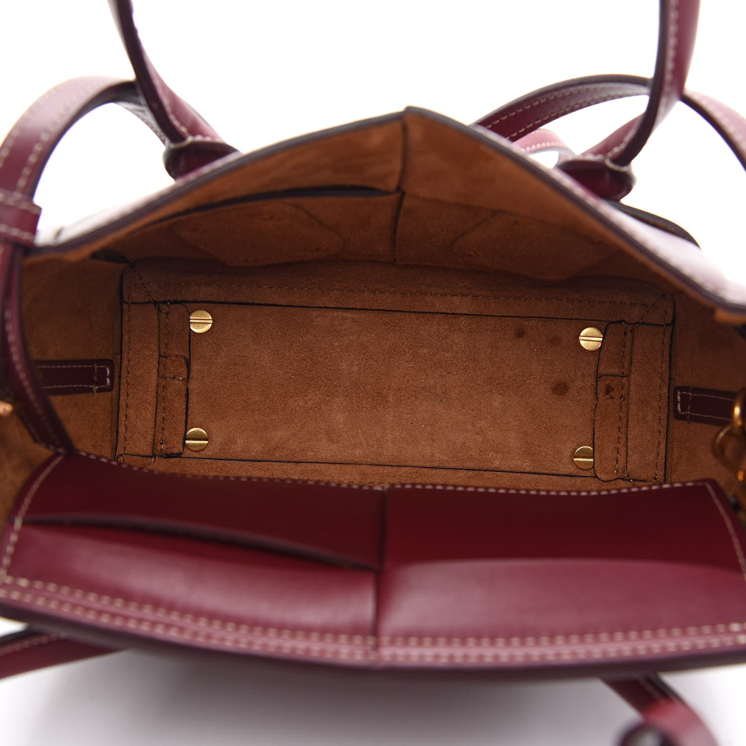 Bottega Veneta Calfskin Mini Maxi Intrecciato Arco Burgundy 5 of 13