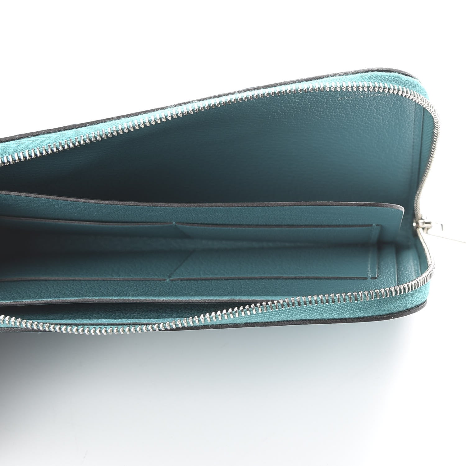 Hermes Epsom Remix Duo Wallet Bleu Atoll 7 of 11
