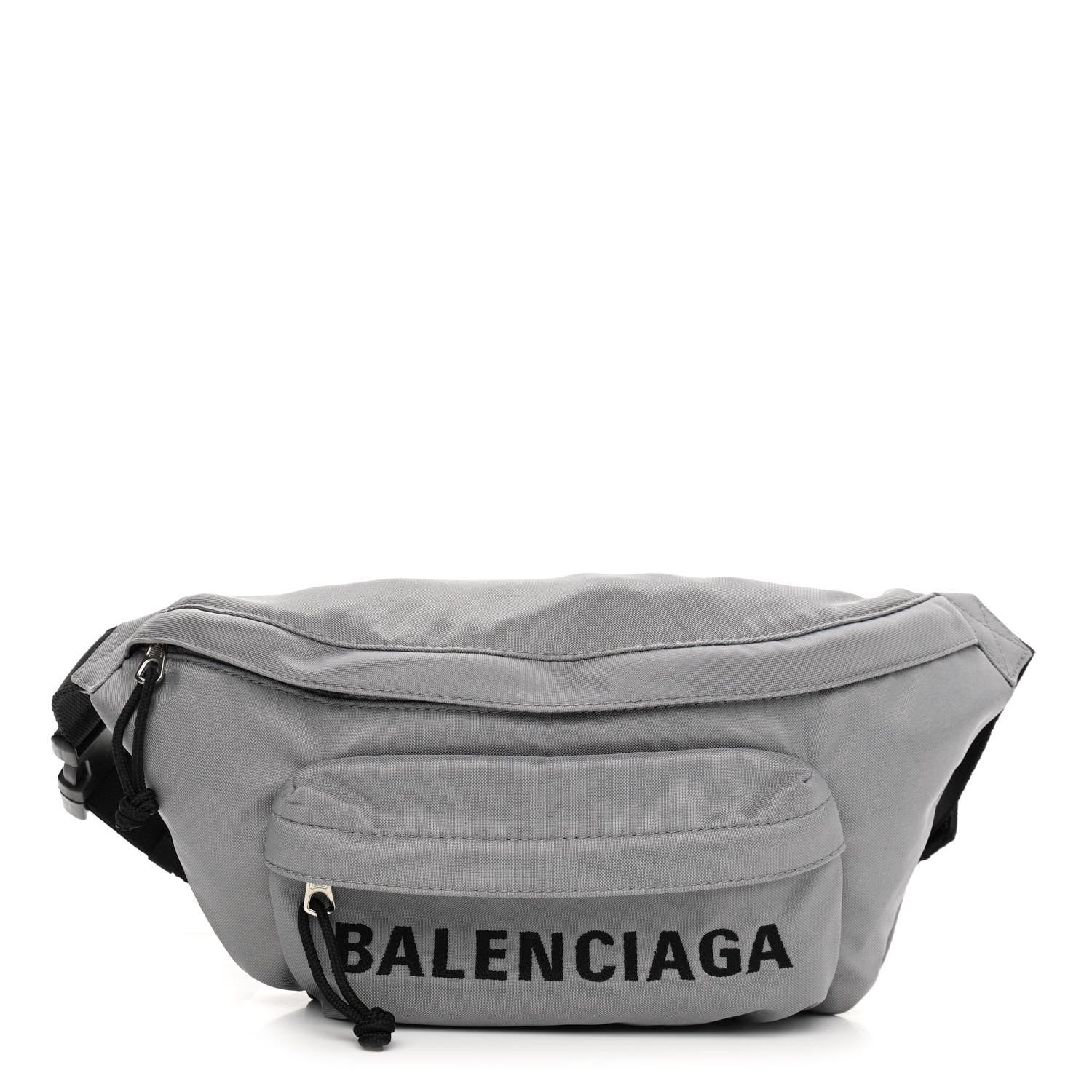 Balenciaga Nylon Wheel Logo Belt Bag Gris Cendre 1 of 10