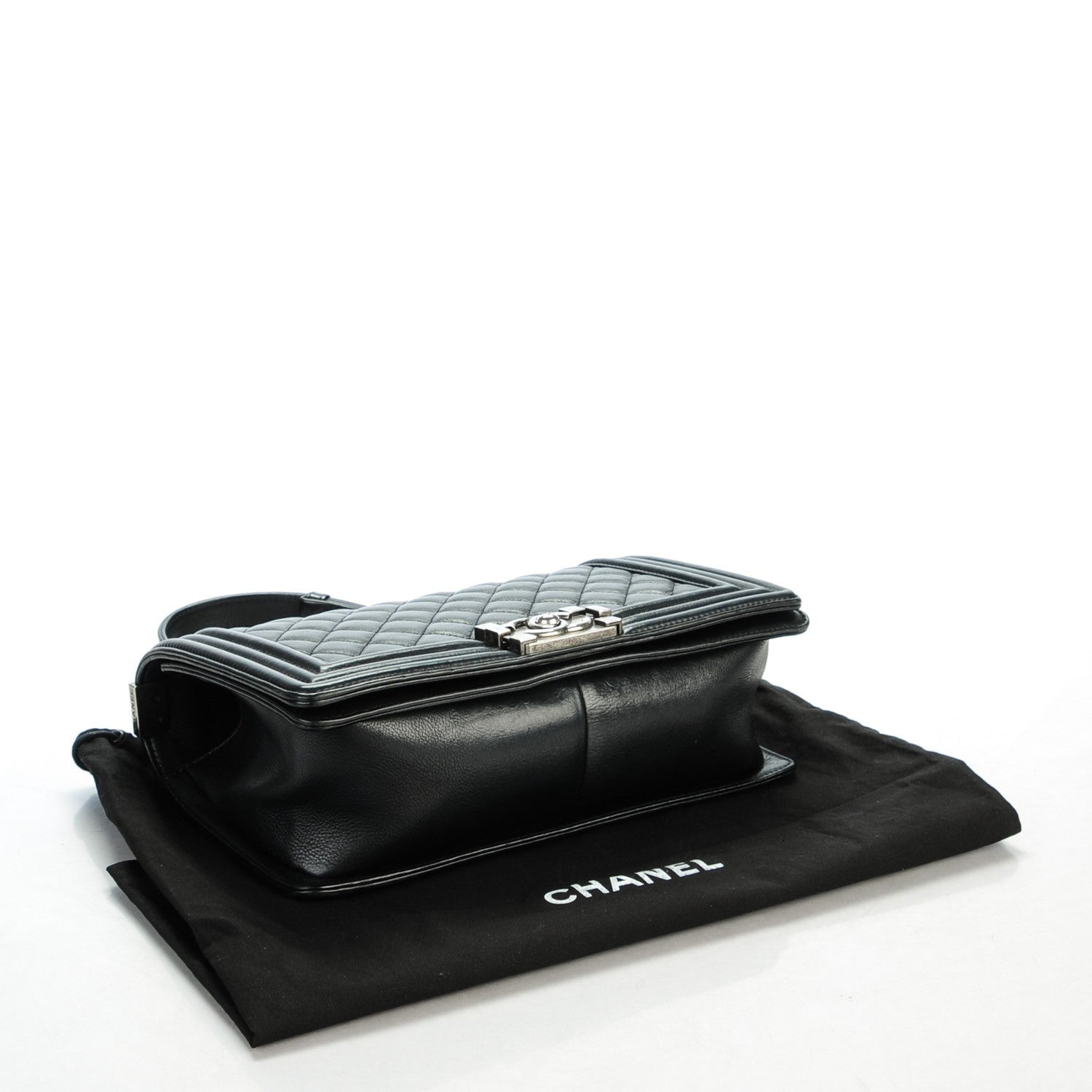 Chanel Calfskin Quilted Medium Boy Flap Black 4 of 7