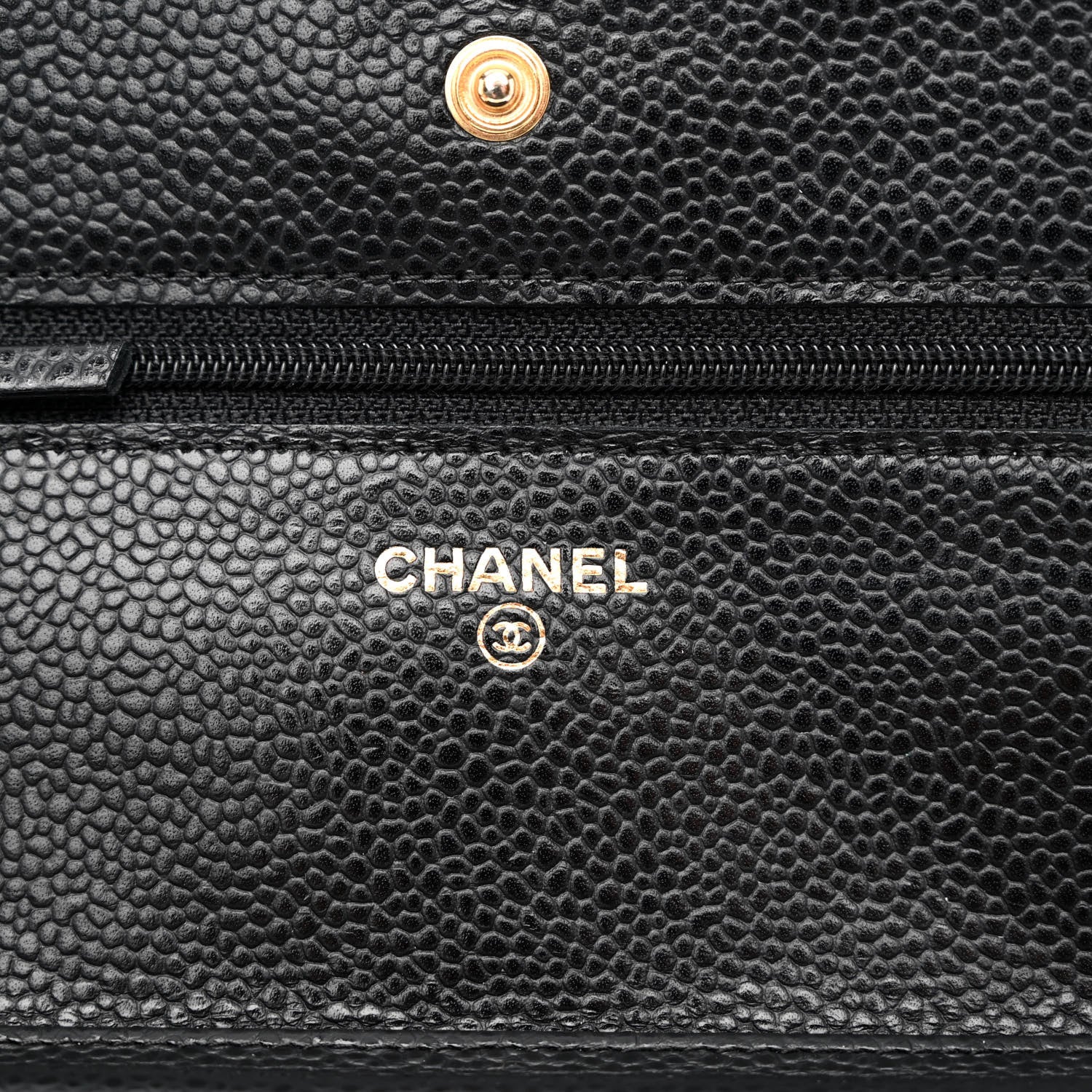 Chanel Caviar Quilted Wallet on Chain WOC Black 6 of 12