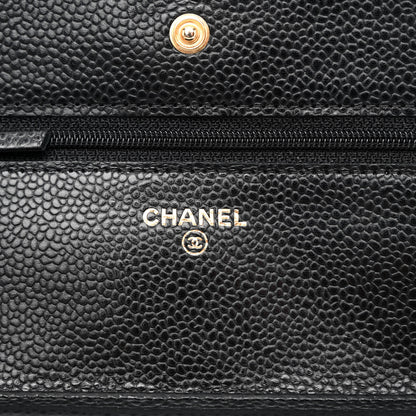 Chanel Caviar Quilted Wallet on Chain WOC Black 6 of 12