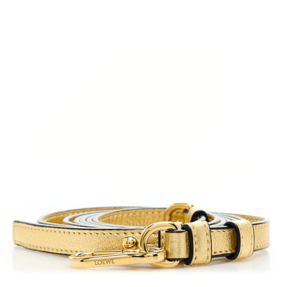 Loewe Metallic Calfskin Bunny Shoulder Bag Strap Gold 1 of 3