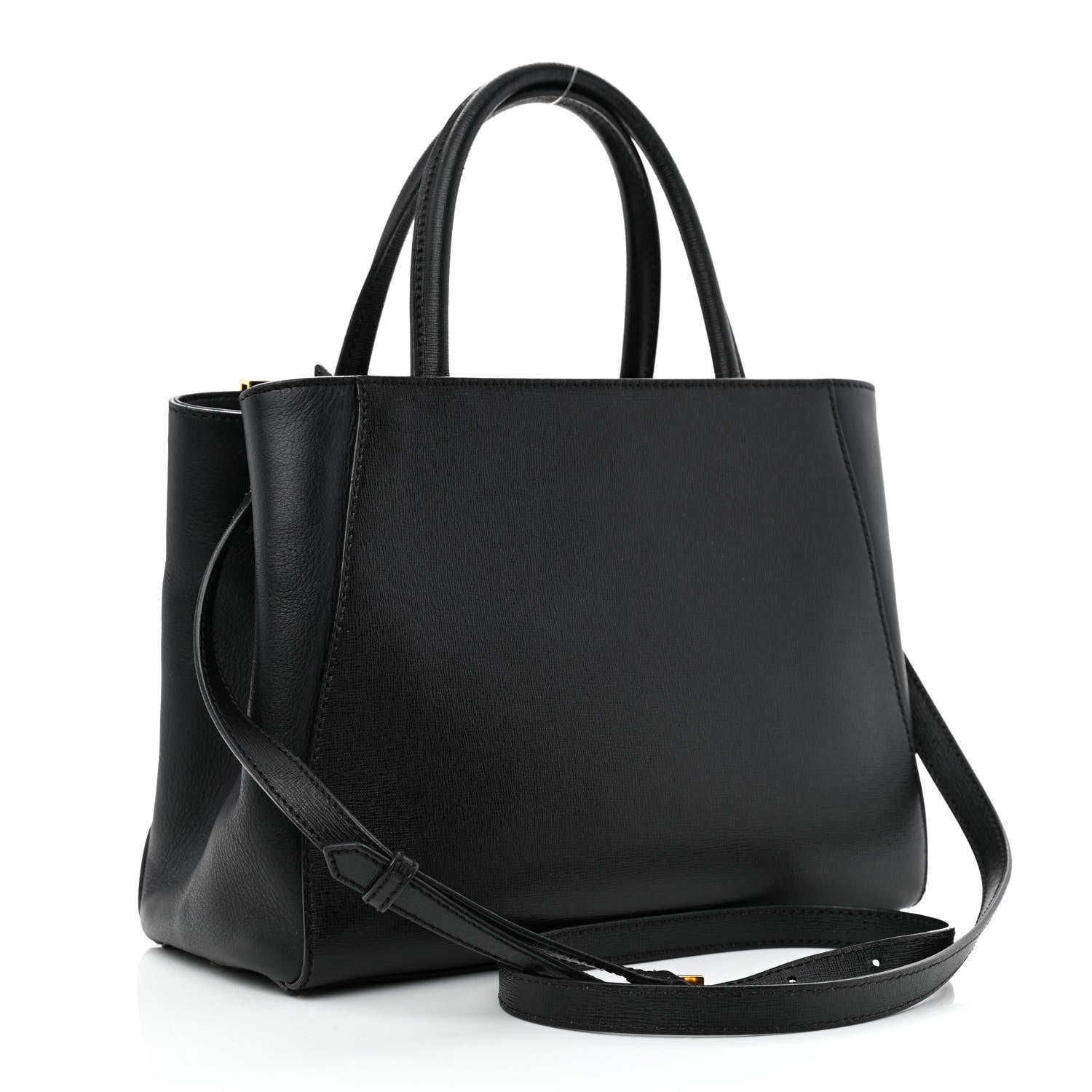Fendi Vitello Elite Petite 2Jours Tote Black 2 of 10