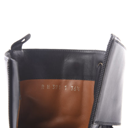 Valentino Garavani Calfskin Macro Rockstud Combat Boots 36.5 Black 10 of 10