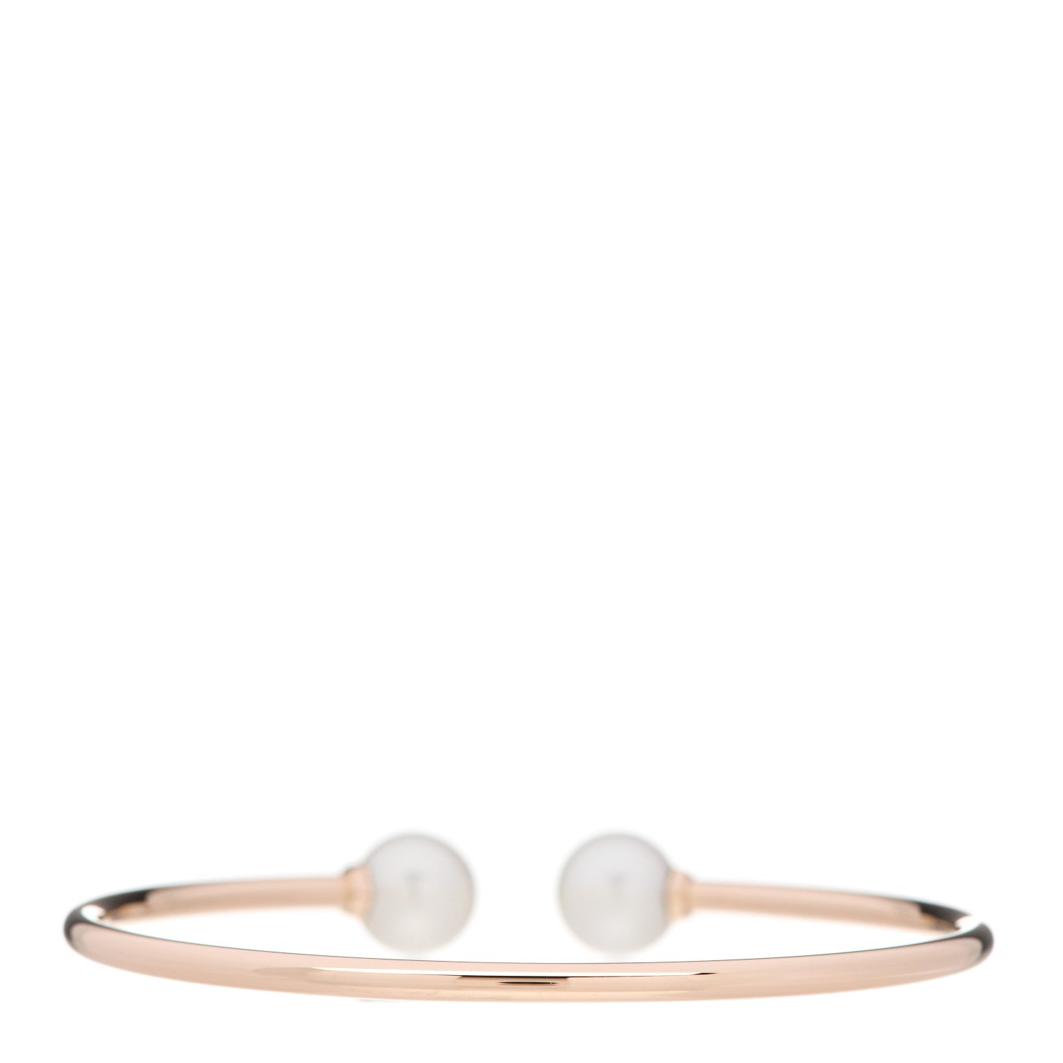 Tiffany 18K Rose Gold Pearl 8mm HardWear Ball Wire Bracelet 2 of 3