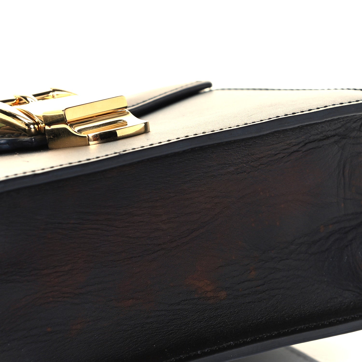 Gucci Calfskin Mini Sylvie Top Handle Bag Black 14 of 17