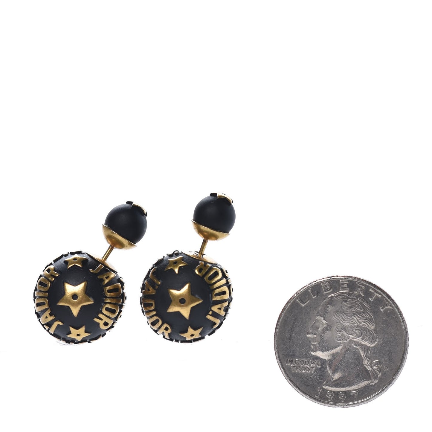 Metal J'Adior Mise En Dior Tribal Earrings Black
