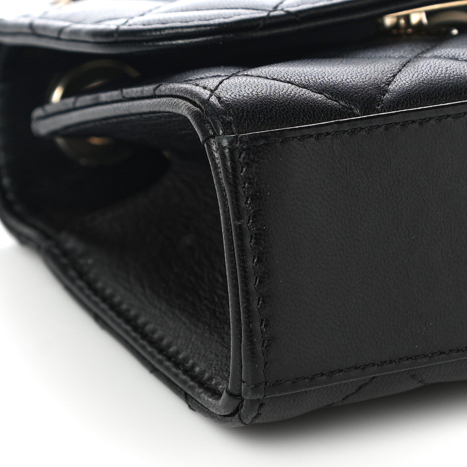 Chanel Lambskin Quilted Mini Trendy CC Clutch With Chain Black 9 of 11