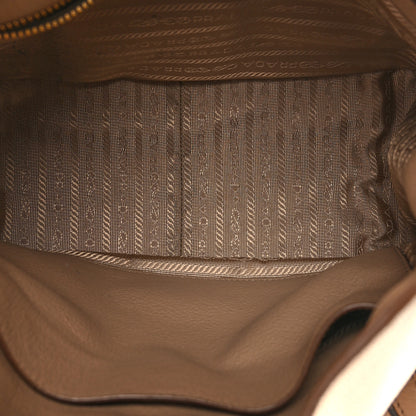 Prada Vitello Daino Soft Hobo Messenger Bag Cammeo 5 of 8