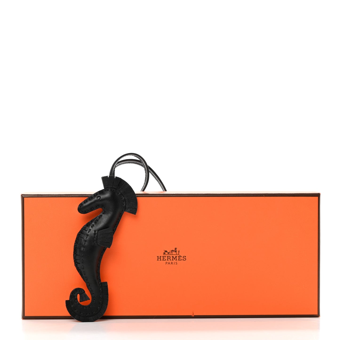 Milo Lambskin Hippo Bag Charm So Black