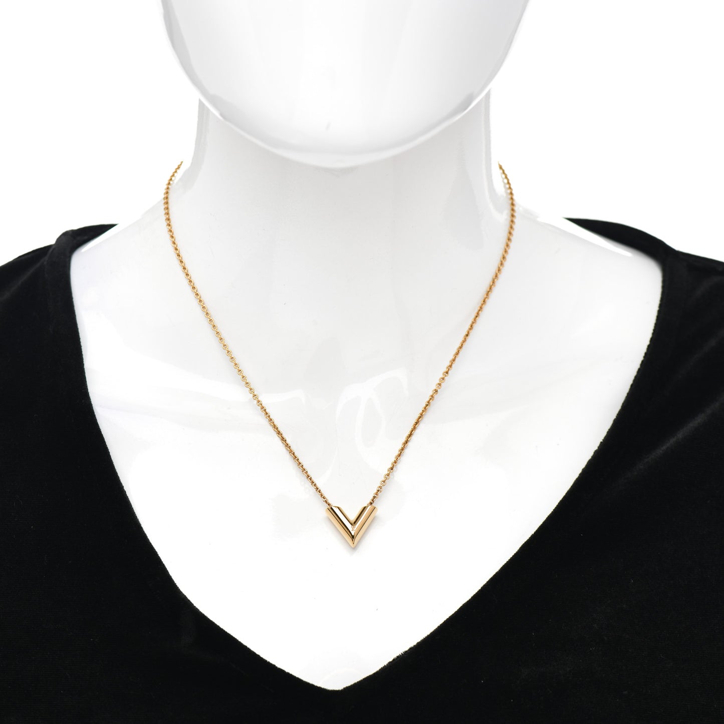 Essential V Necklace Gold