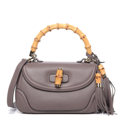Gucci Calfskin Medium New Bamboo Top Handle Bag Mauve 1 of 16