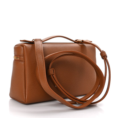 Loro Piana Grained Calfskin L19 Extra Pocket Pouch Warm Tan 3 of 8