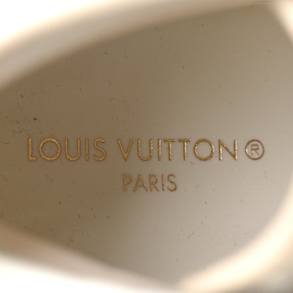Louis Vuitton Denim Monogram Squad Sneaker Boots 37 Beige 8 of 9