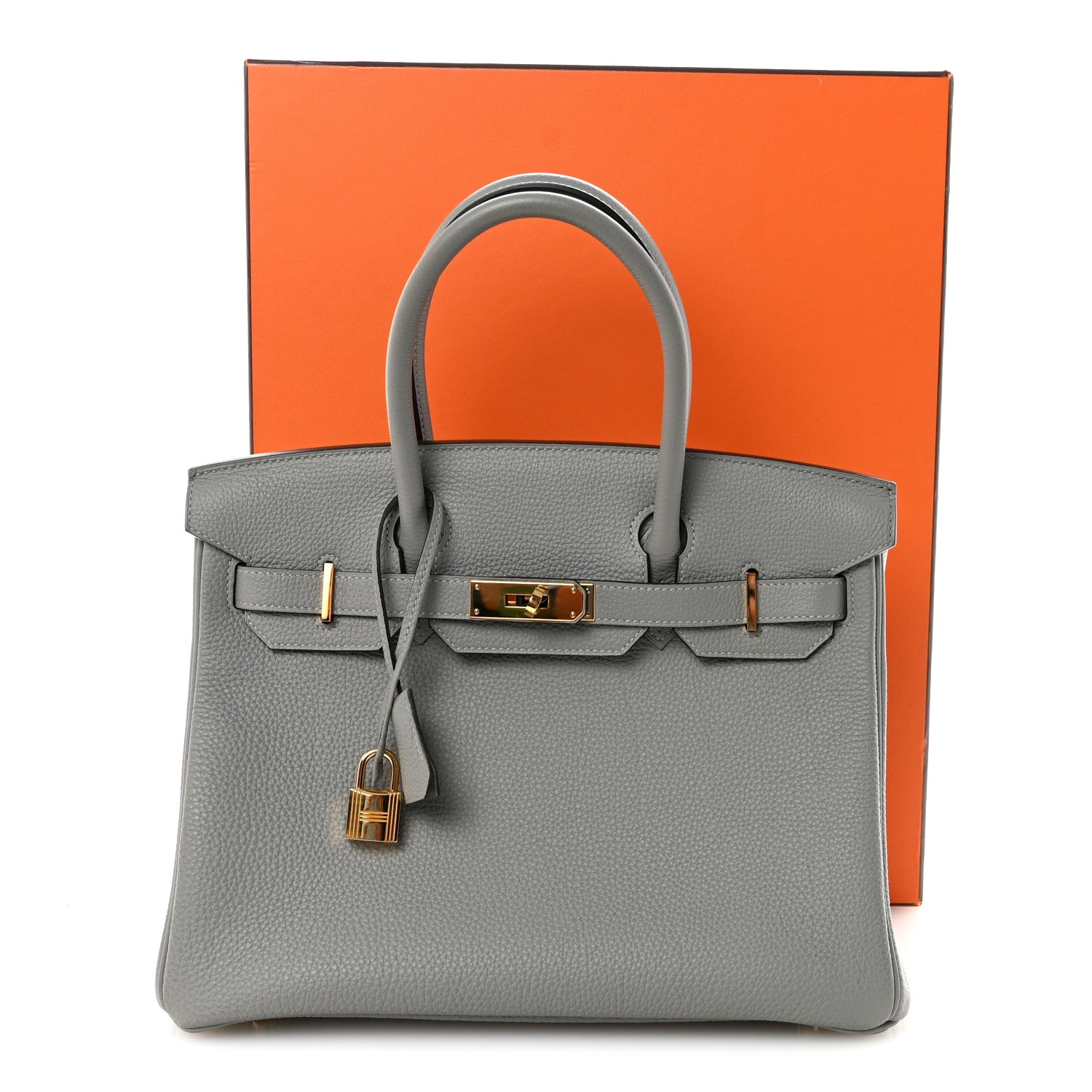 Hermes Togo Birkin 30 Gris Mouette 11 of 11