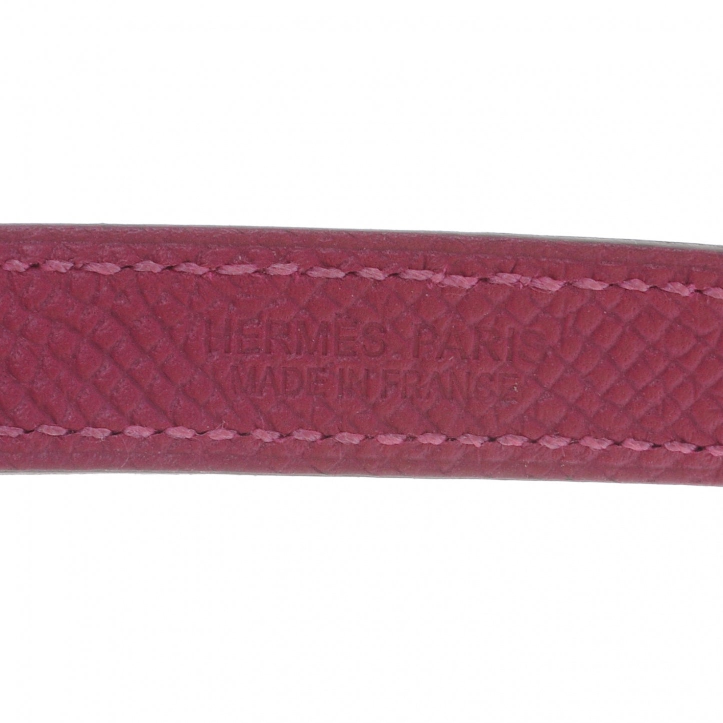 Epsom Baby Pavane Double Tour Bracelet Small Magenta
